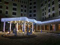 Новогоднее оформление отеля Ramada